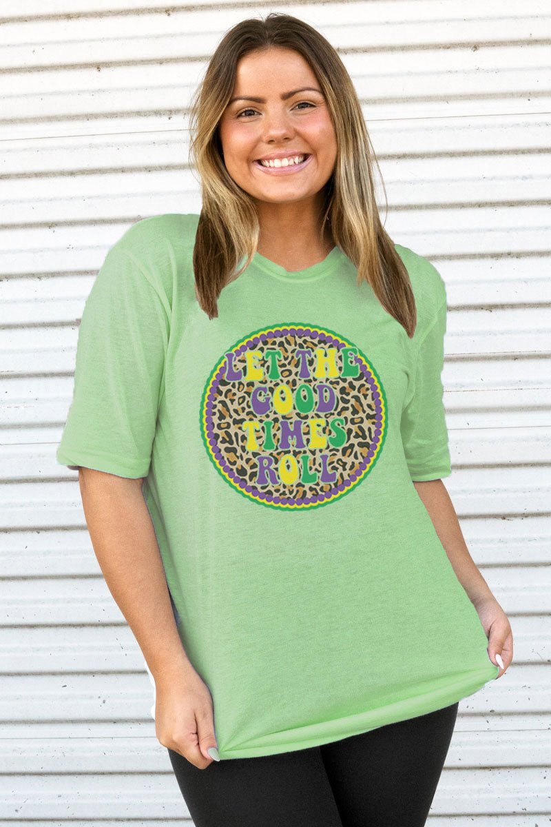 Circle Let The Good Times Roll Adult Soft-Tek Blend T-Shirt - Wholesale Accessory Market