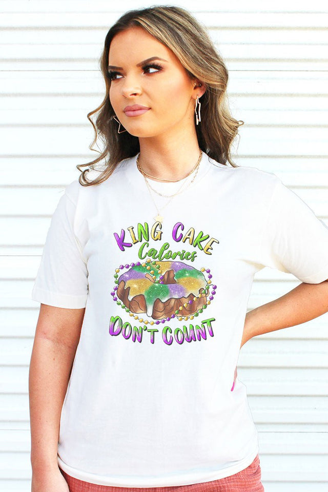 King Cake Calories Adult Soft-Tek Blend T-Shirt - Wholesale Accessory Market