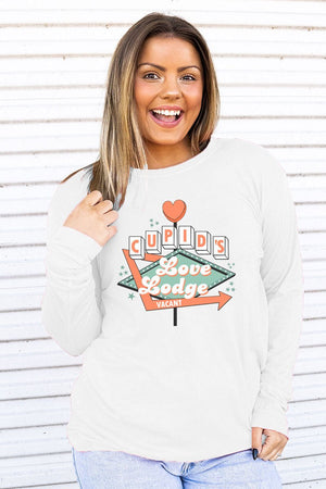 Cupid's Love Lodge Adult Soft-Tek Blend Long Sleeve Tee - Wholesale Accessory Market