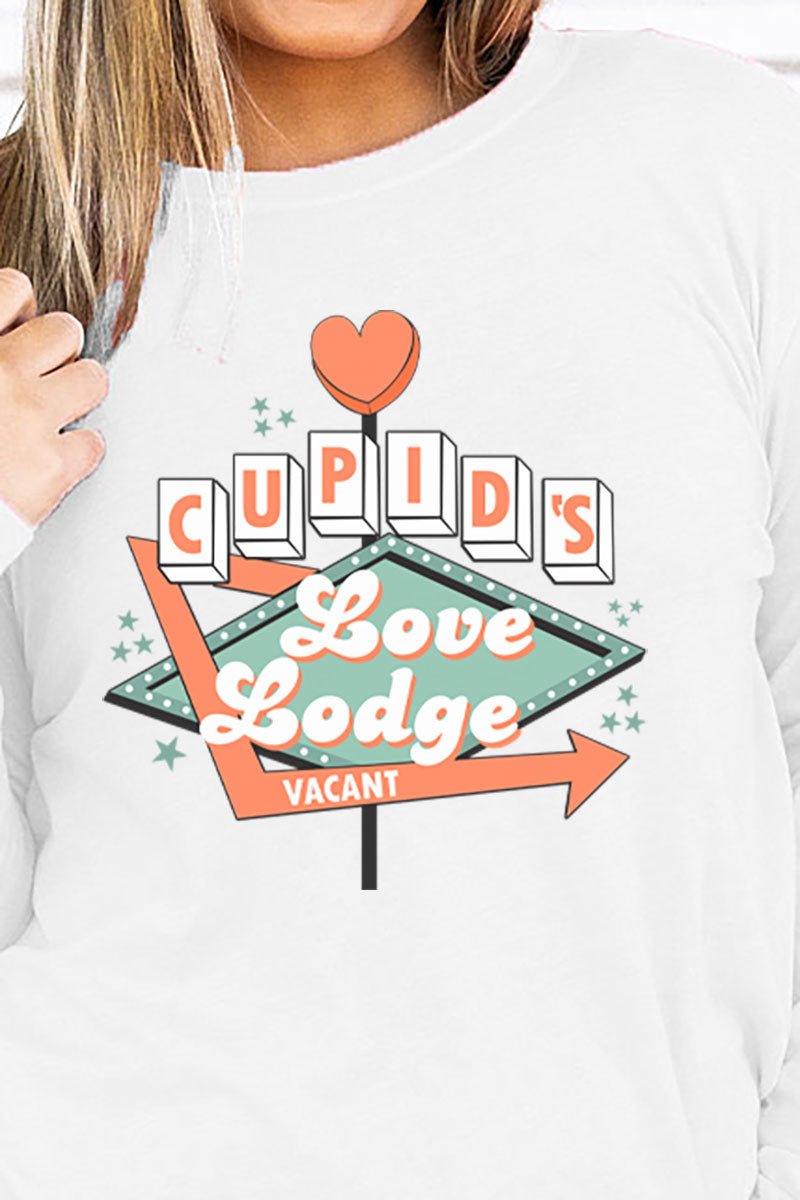 Cupid's Love Lodge Adult Soft-Tek Blend Long Sleeve Tee - Wholesale Accessory Market