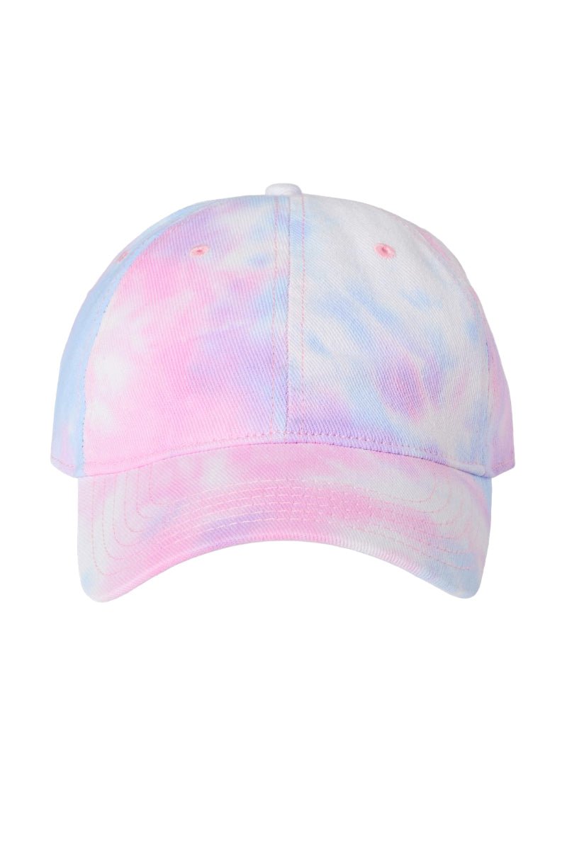 Beach Bum Puff Vinyl Cotton Candy Tie Dyed Cap - Wholesale Accessory Market