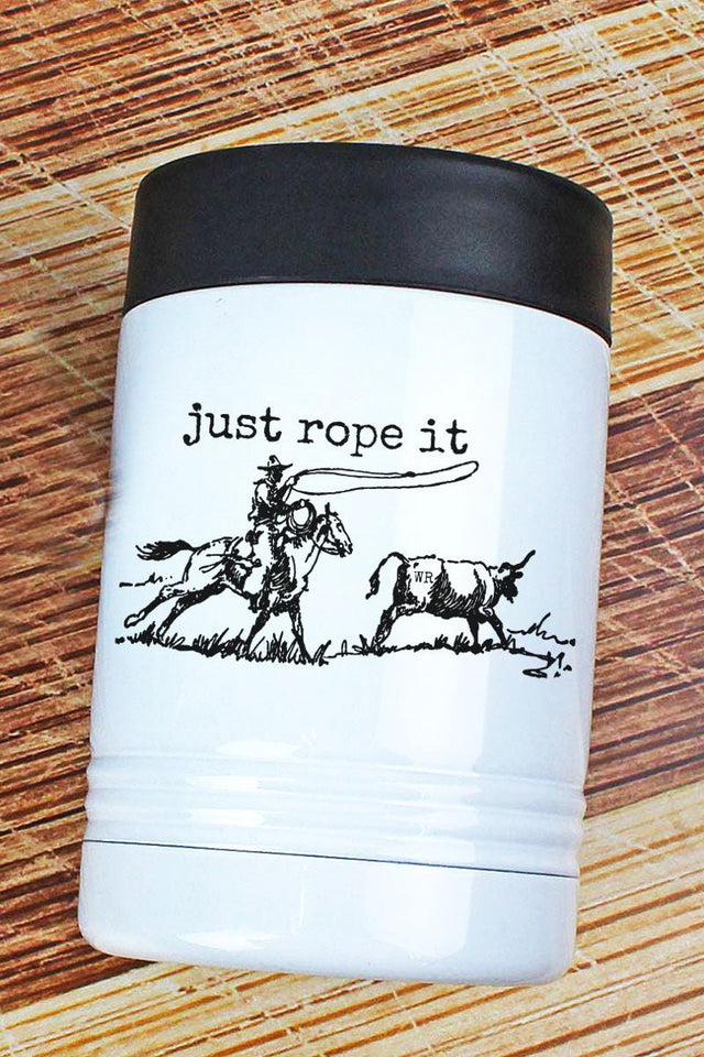 Cowboy Just Rope It Stainless Steel Hugger 12oz - Wholesale Accessory Market