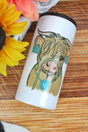 Fancy Turquoise Cow Stainless Steel Slim Hugger - Wholesale Accessory Market