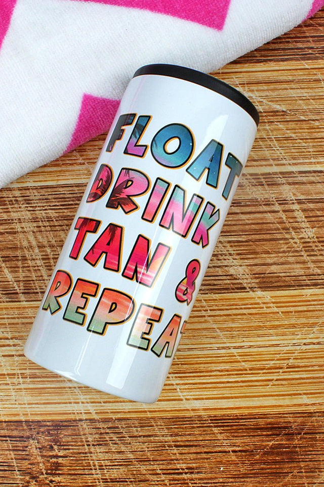 Float Tan Drink Repeat Stainless Steel Slim Hugger - Wholesale Accessory Market