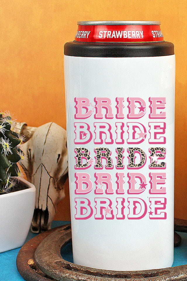 Pink Stacked Bride Stainless Steel Slim Hugger - Wholesale Accessory Market