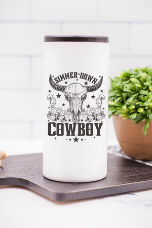 Simmer Down Cowboy Stainless Steel Slim Hugger - Wholesale Accessory Market