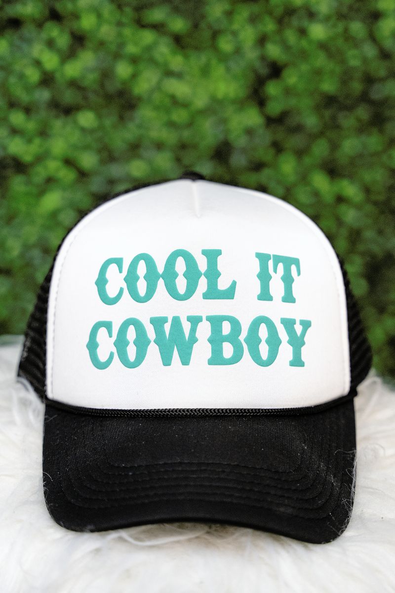 Cool It Cowboy Puff Vinyl Foam Mesh Back Trucker Cap - Wholesale Accessory Market