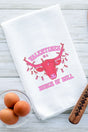 Bunch Of Bull Valentines Waffle Kitchen Towel - Wholesale Accessory Market