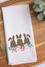 Bunny Trio Leopard Waffle Kitchen Towel - Wholesale Accessory Market