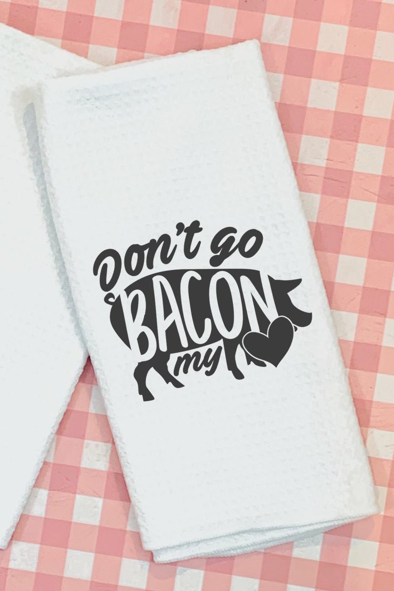 Don't Go Bacon My Heart Waffle Kitchen Towel - Wholesale Accessory Market