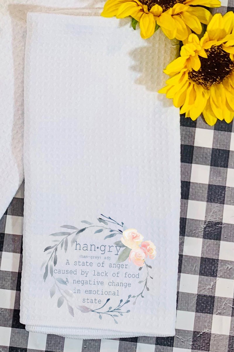 Hangry Waffle Kitchen Towel - Wholesale Accessory Market