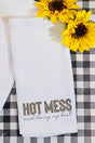 Hot Mess & Doing My Best Waffle Kitchen Towel - Wholesale Accessory Market