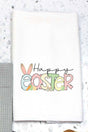 Pastel Happy Easter Waffle Kitchen Towel - Wholesale Accessory Market