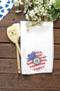 Patriotic Sunflower Waffle Kitchen Towel - Wholesale Accessory Market