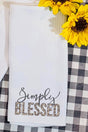 Simply Blessed Waffle Kitchen Towel - Wholesale Accessory Market