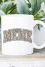 Arched Meme Leopard White Mug - Wholesale Accessory Market