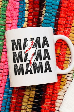 Baseball Bolt White Mug - Wholesale Accessory Market