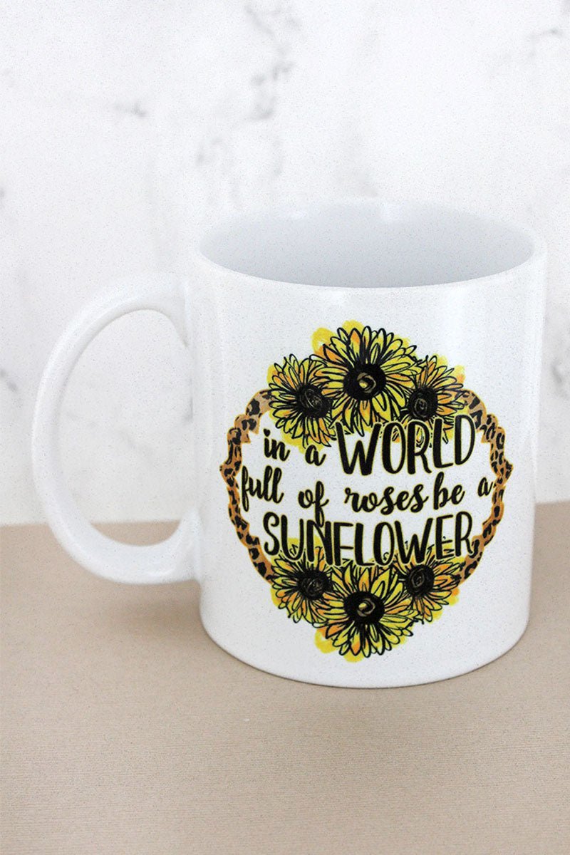 Be A Sunflower White Mug - Wholesale Accessory Market