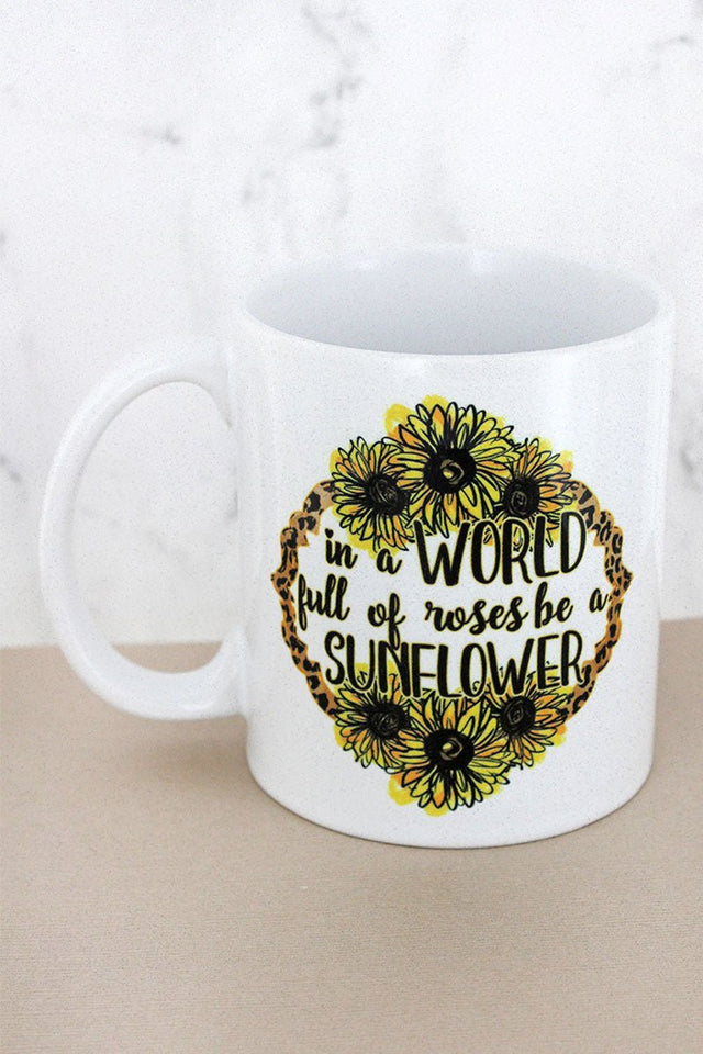 Be A Sunflower White Mug - Wholesale Accessory Market