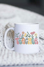 Blossoming Teacher White Mug - Wholesale Accessory Market