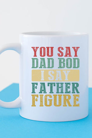 Dad Bod Father Figure White Mug - Wholesale Accessory Market