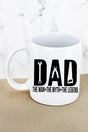 Dad Man Myth Legend White Mug - Wholesale Accessory Market