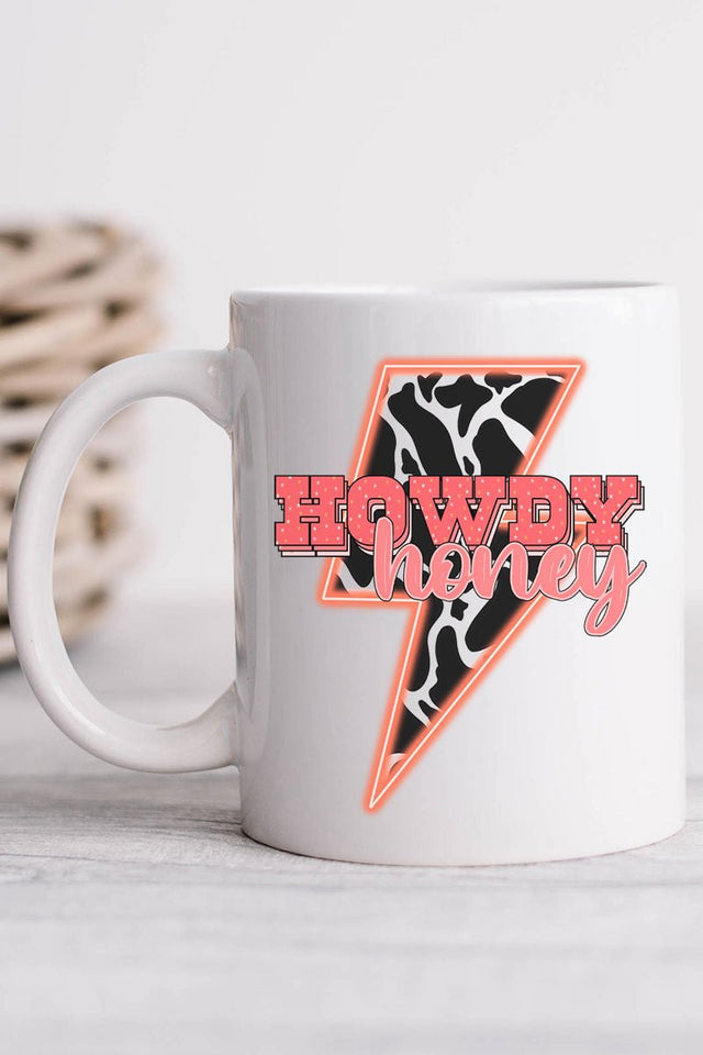 Electric Howdy Honey White Mug - Wholesale Accessory Market