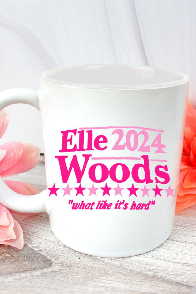 Elle Woods 2024 White Mug - Wholesale Accessory Market