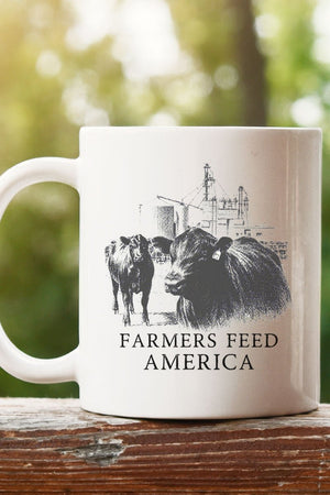 Farmers Feed America White Mug - Wholesale Accessory Market