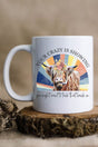 Floral Crazy Cow White Mug - Wholesale Accessory Market