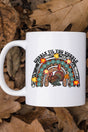 Gobble Til You Wobble Rainbow White Mug - Wholesale Accessory Market