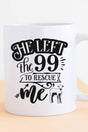 He Left The 99 White Mug - Wholesale Accessory Market