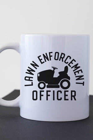 Lawn Enforcement Officer White Mug - Wholesale Accessory Market