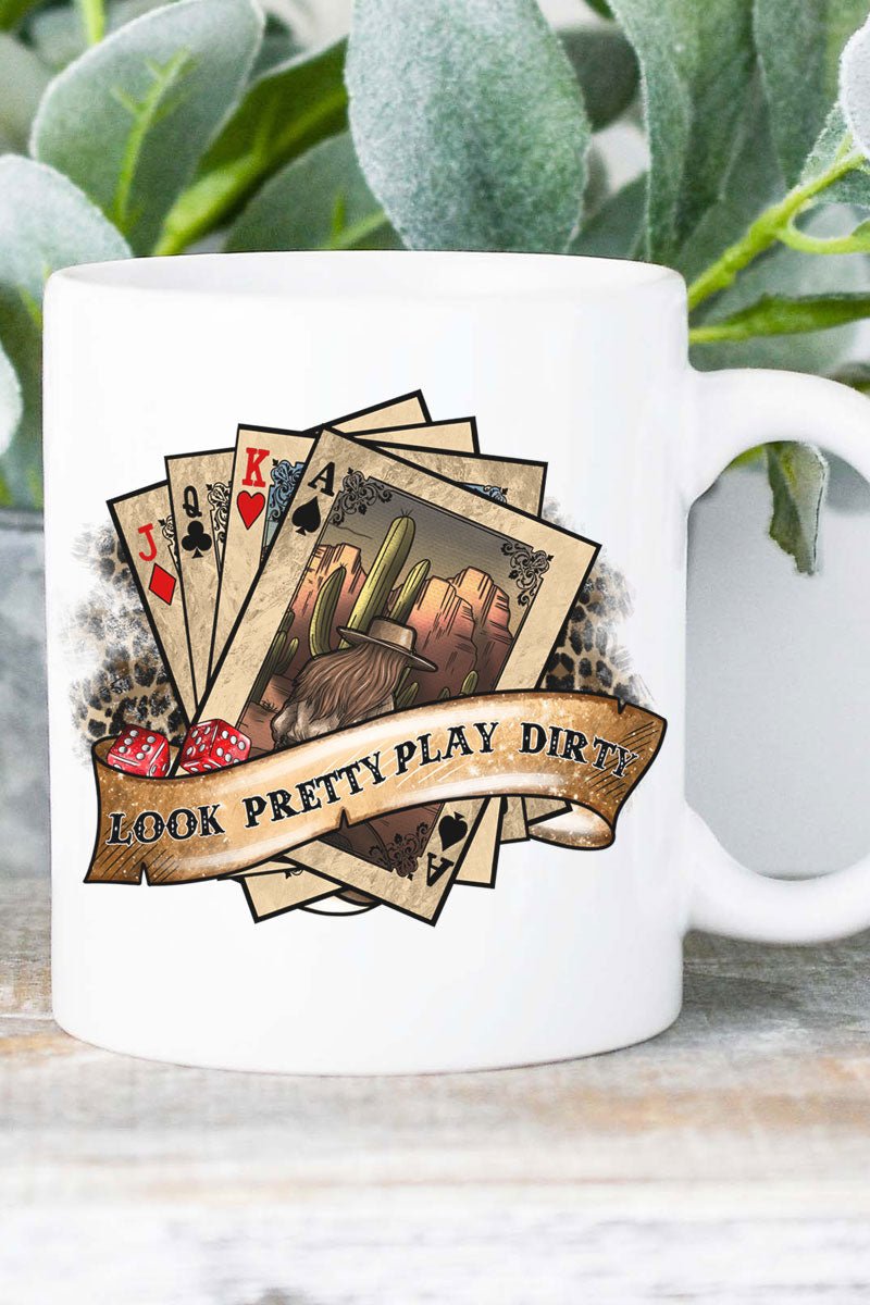 Look Pretty Play Dirty White Mug - Wholesale Accessory Market