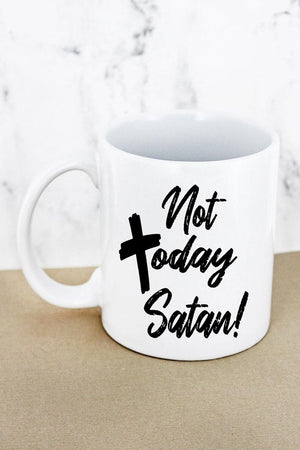 Not Today Satan White Mug - Wholesale Accessory Market