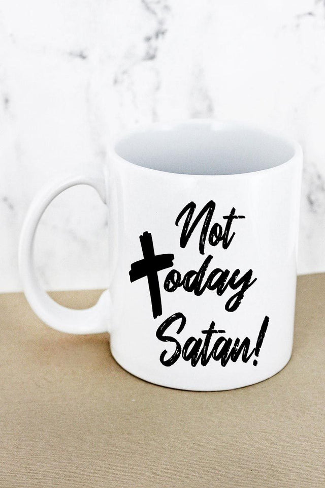 Not Today Satan White Mug - Wholesale Accessory Market