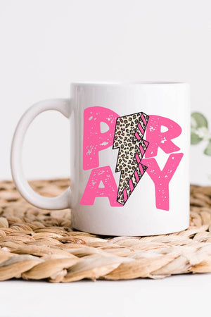 Pray Bolt White Mug - Wholesale Accessory Market