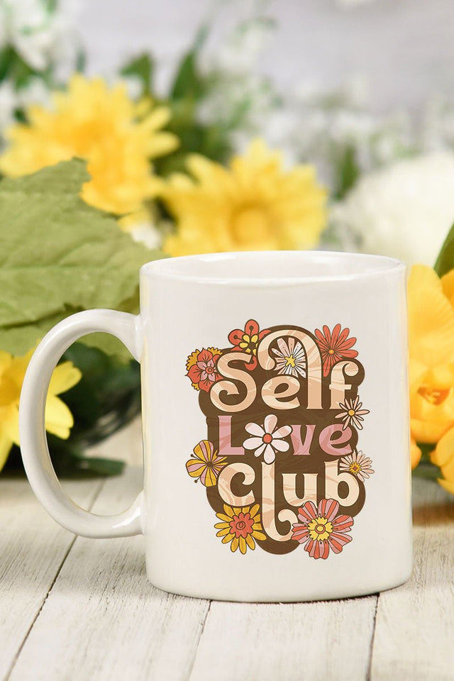 Self Love Club White Mug - Wholesale Accessory Market