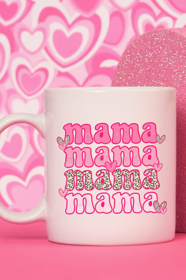 Stacked Mama Valentine White Mug - Wholesale Accessory Market