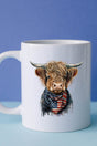 Stars And Stripes Highland Cow White Mug - Wholesale Accessory Market