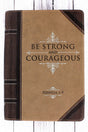 Joshua 1:9 'Be Strong and Courageous' LuxLeather Flexcover Zippered Journal - Wholesale Accessory Market