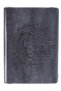 Joshua 1:9 'Strong & Courageous' LuxLeather Zippered Journal - Wholesale Accessory Market