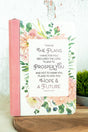 The Plans Pink Bouquet LuxLeather Zippered Journal - Wholesale Accessory Market