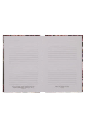 All Things Burgundy Floral Quarter-Bound Journal - Wholesale Accessory Market