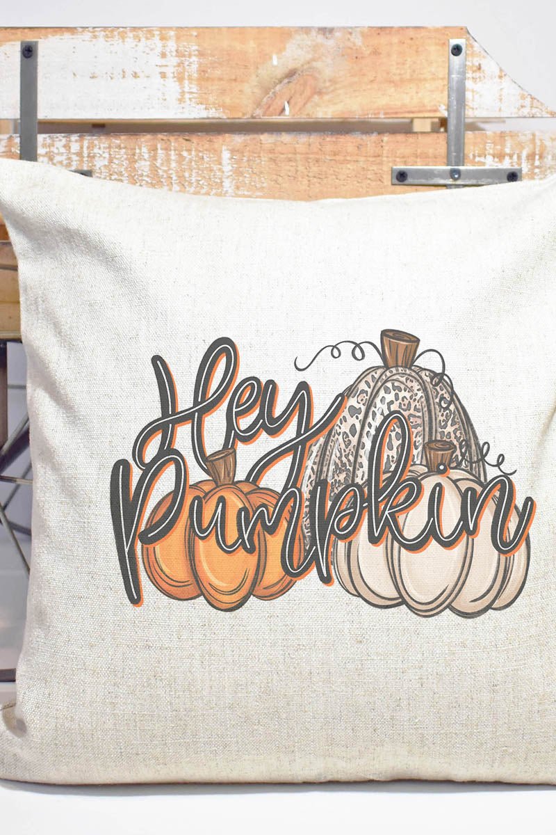 Hey Pumpkin Decorative Pillow Cover - Wholesale Accessory Market