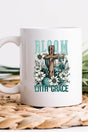 Bloom In Grace Cross White Mug - Wholesale Accessory Market