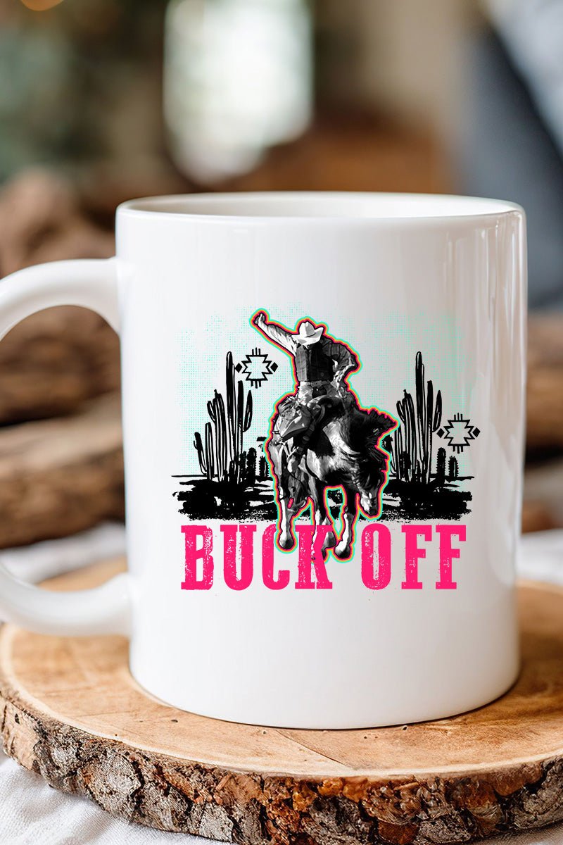 Buck Off White Mug - Wholesale Accessory Market