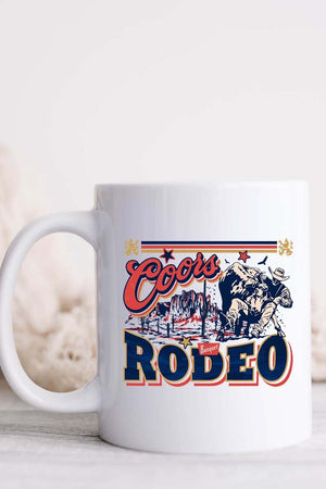 Bull Rider Coors Rodeo White Mug - Wholesale Accessory Market