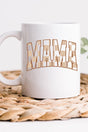 Checkerboard Mama White Mug - Wholesale Accessory Market