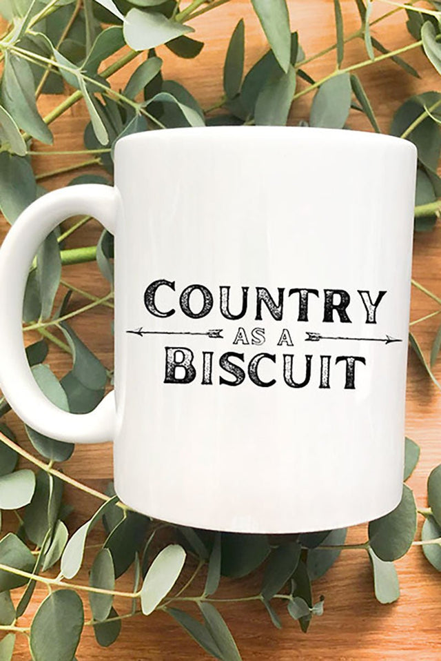 Country As A Biscuit White Mug - Wholesale Accessory Market